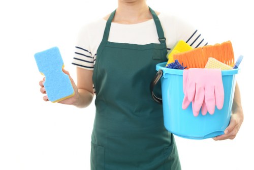 Cleaning team sorting recyclable materials in Hounslow