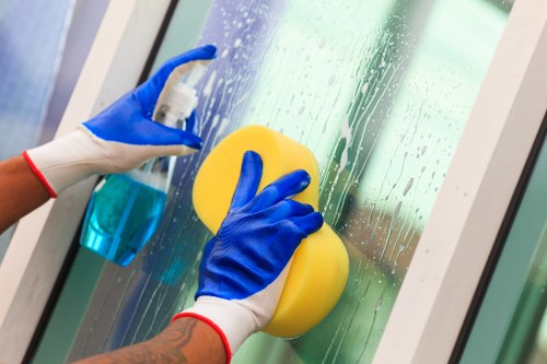 Professional patio washing removing algae and grime from paving in Hounslow