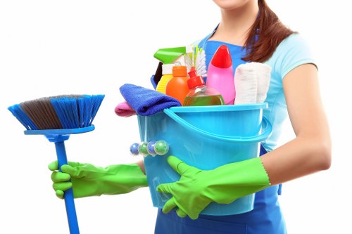 Local oven cleaner working in a Hounslow property kitchen