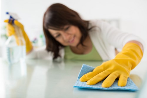 Commercial cleaner maintaining office floors and shared spaces in Hounslow