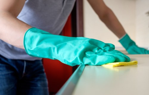 Local cleaners carrying out a deep clean in a Hounslow property