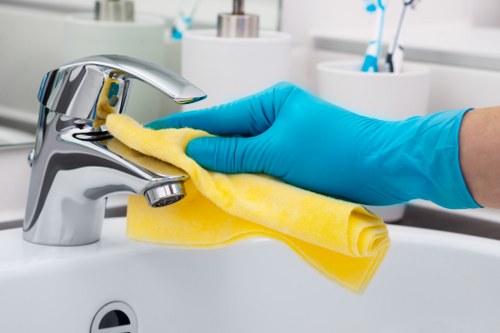 Professional cleaning of a retail shop floor in Hounslow