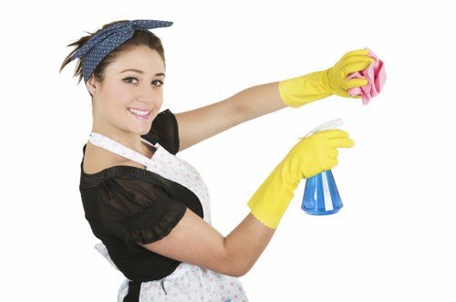 Local cleaning team handling a property handover in Hounslow