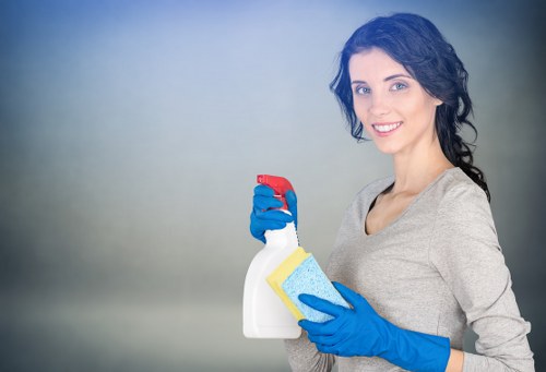 Local cleaning team tackling dust in a refurbished Hounslow property